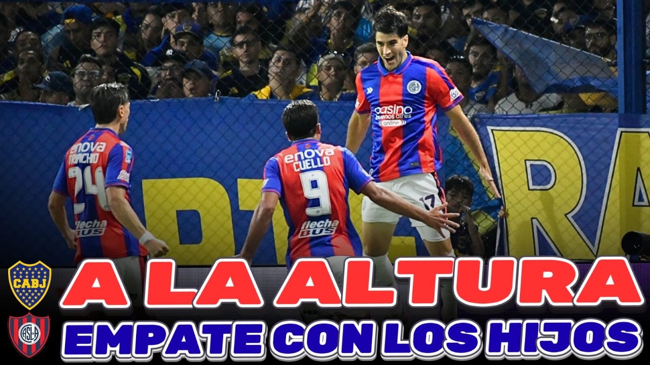 SAN LORENZO PUDO GANAR, PUDO PERDER Y EMPATÓ CON SU HIJO BOCA JUNIORS - REACCION Y PUNTAJES