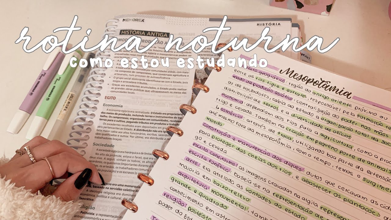 rotina noturna de estudos | como estou estudando nas férias