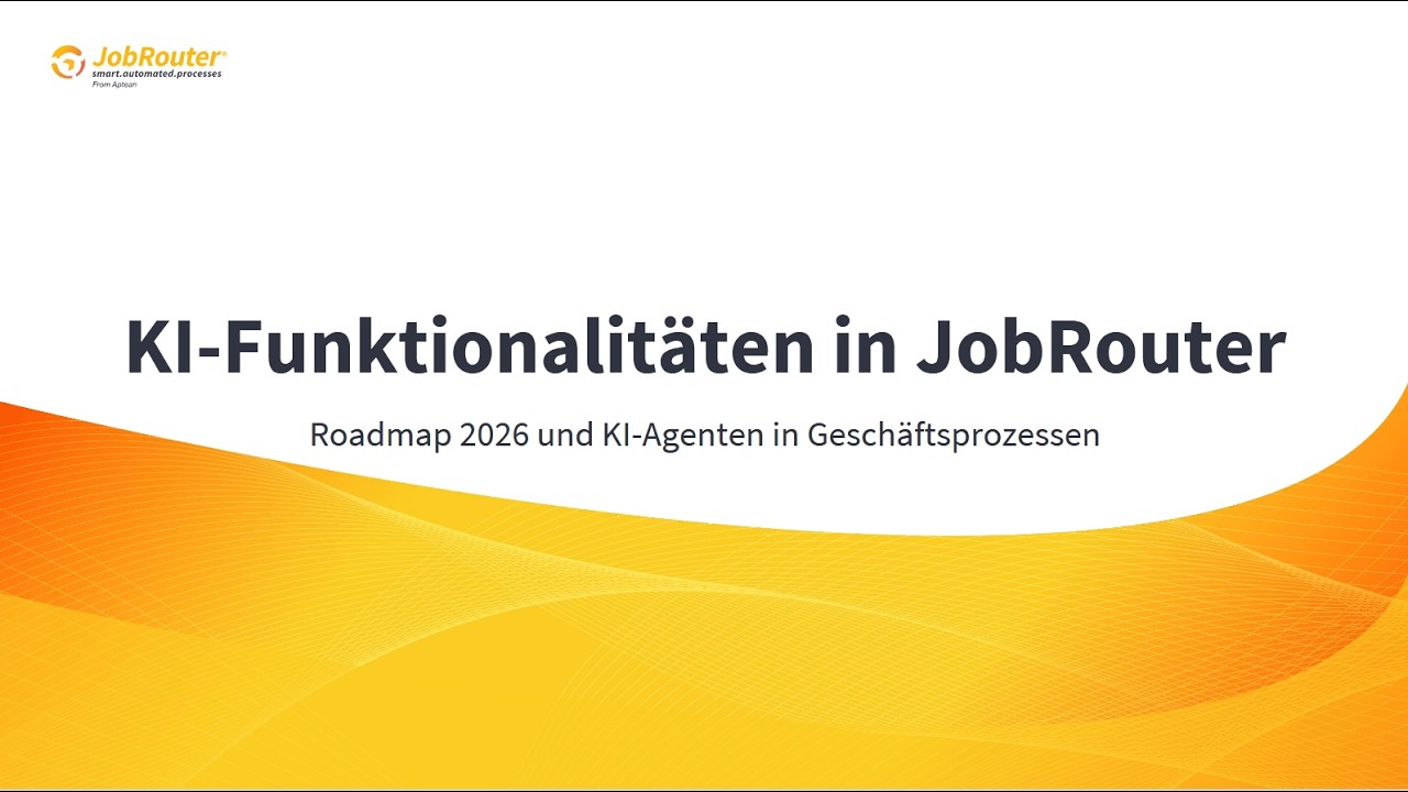KI in JobRouter®: Roadmap 2026 und KI-Agenten in Geschäftsprozessen