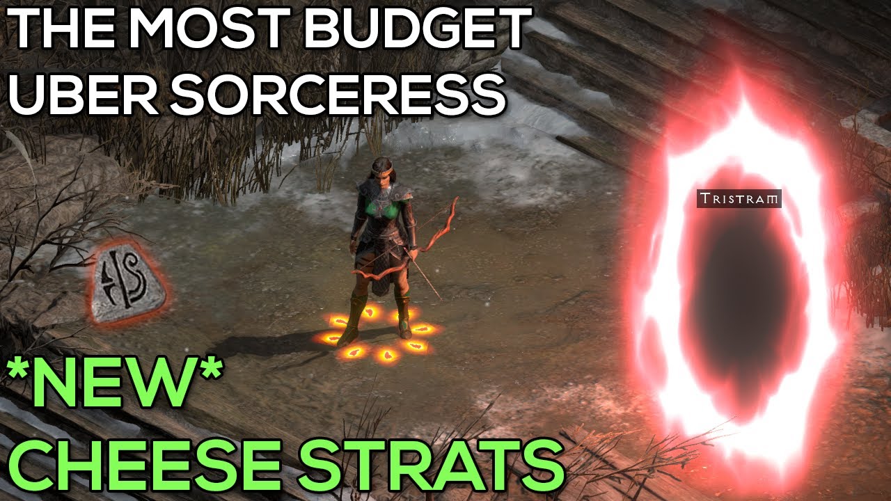 BUDGET UBER SORCERESS - NEW CHEESE STRATS - SPEEDRUN PRACTICE - Level 80 using Harmony