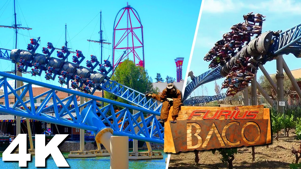 Furius Baco [On-Ride 4K POV] - PortAventura Park