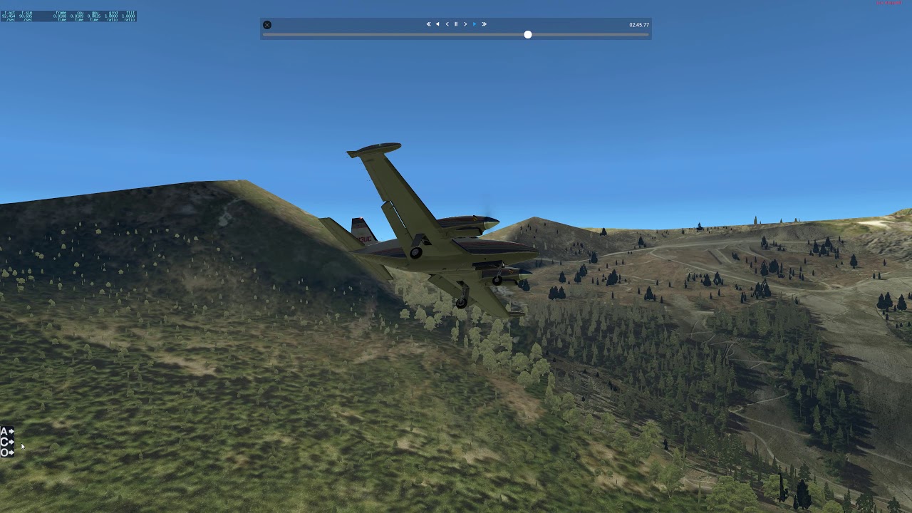 X Plane 11 Very challenging STOL Runway landing on a PA31T Cheyenne