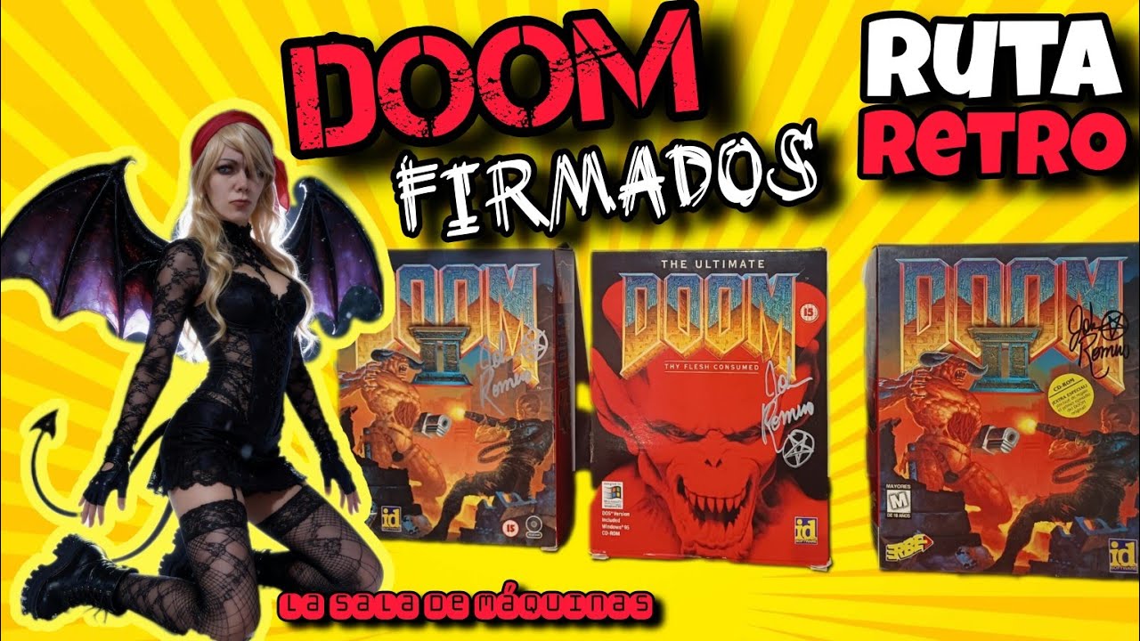 RUTA RETRO ¿OS GUSTAN los DOOM? FLIPA con VIDEOJUEGOS FIRMADOS! 