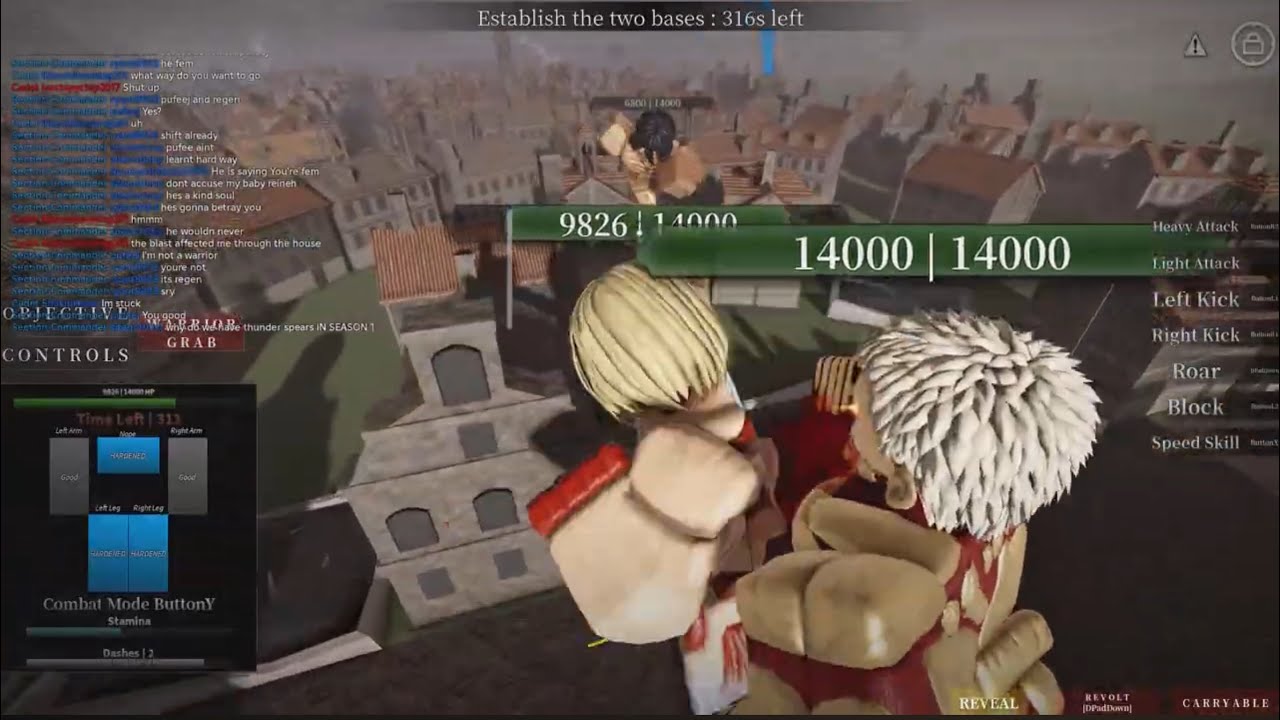 Female titan Vs tryhard soldiers #attackontitanresistance