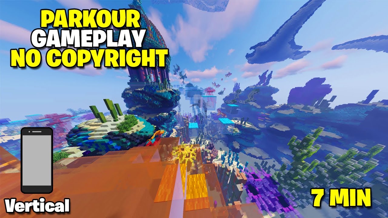 Minecraft Parkour Gameplay | Vertical | No Copyright | 25