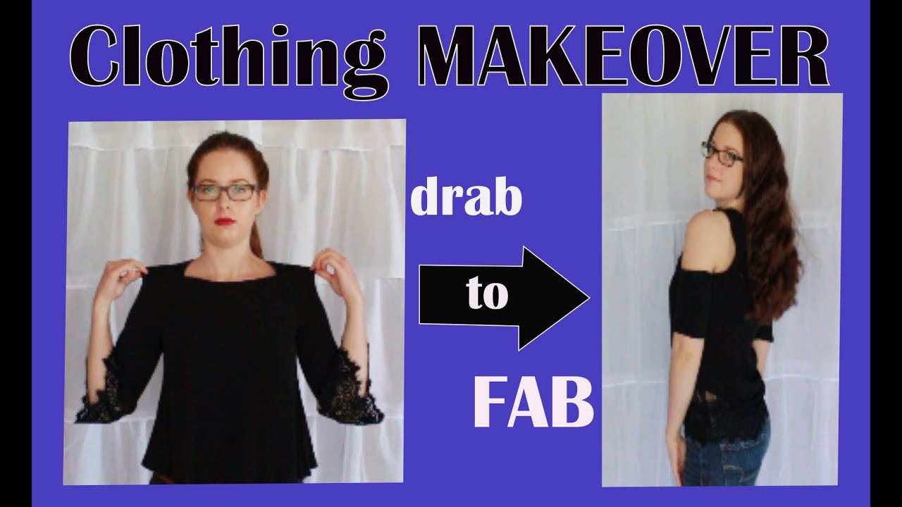 DIY Alter Shirt into Cold Shoulder Top!