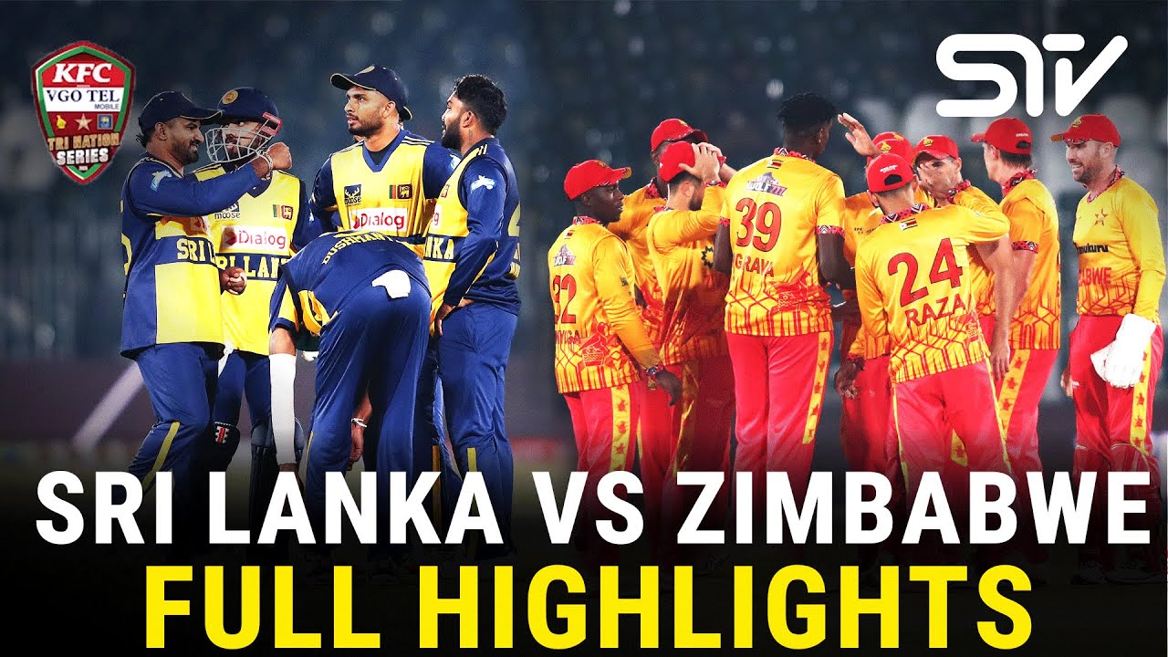 Full Highlights | Sri Lanka vs Zimbabwe | Match 02 | Tri Nation Series | PCB | M3W1U