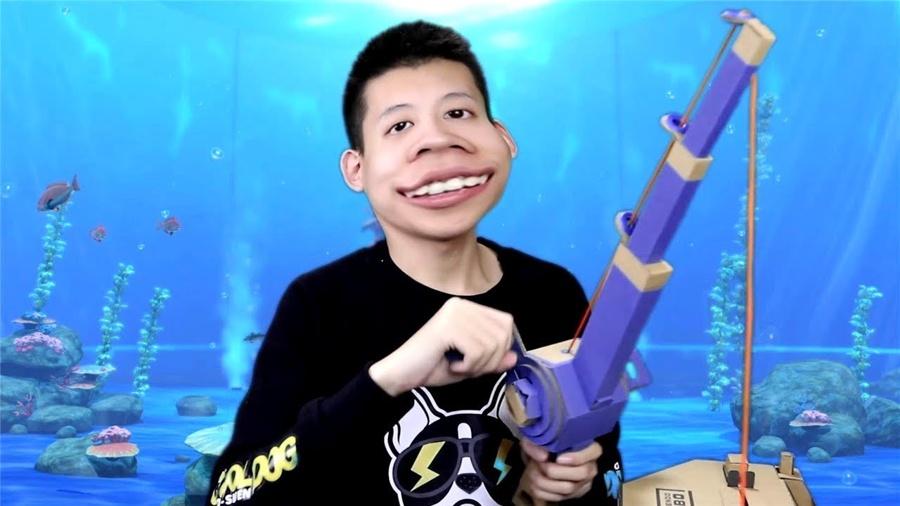 任天堂labo釣魚模擬！我釣到了壹條鯊魚！鯉魚Ace解說