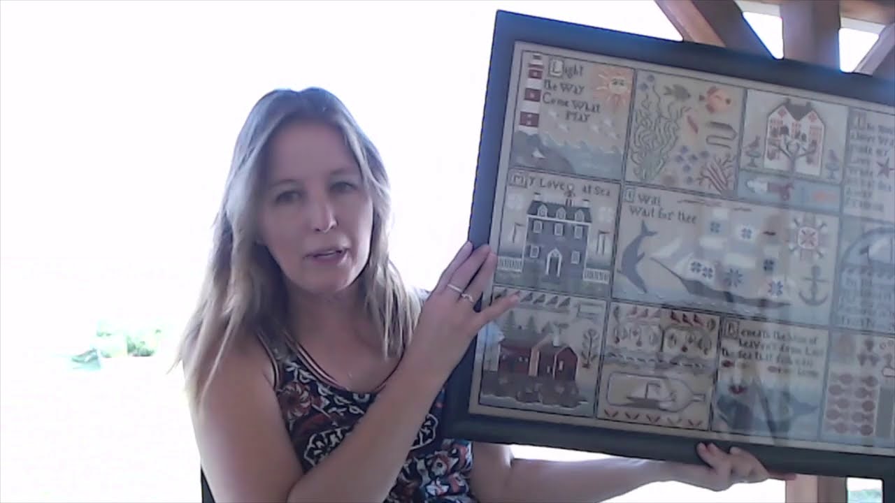 Flosstube #41 Shores of Hawk Run Hollow is framed!