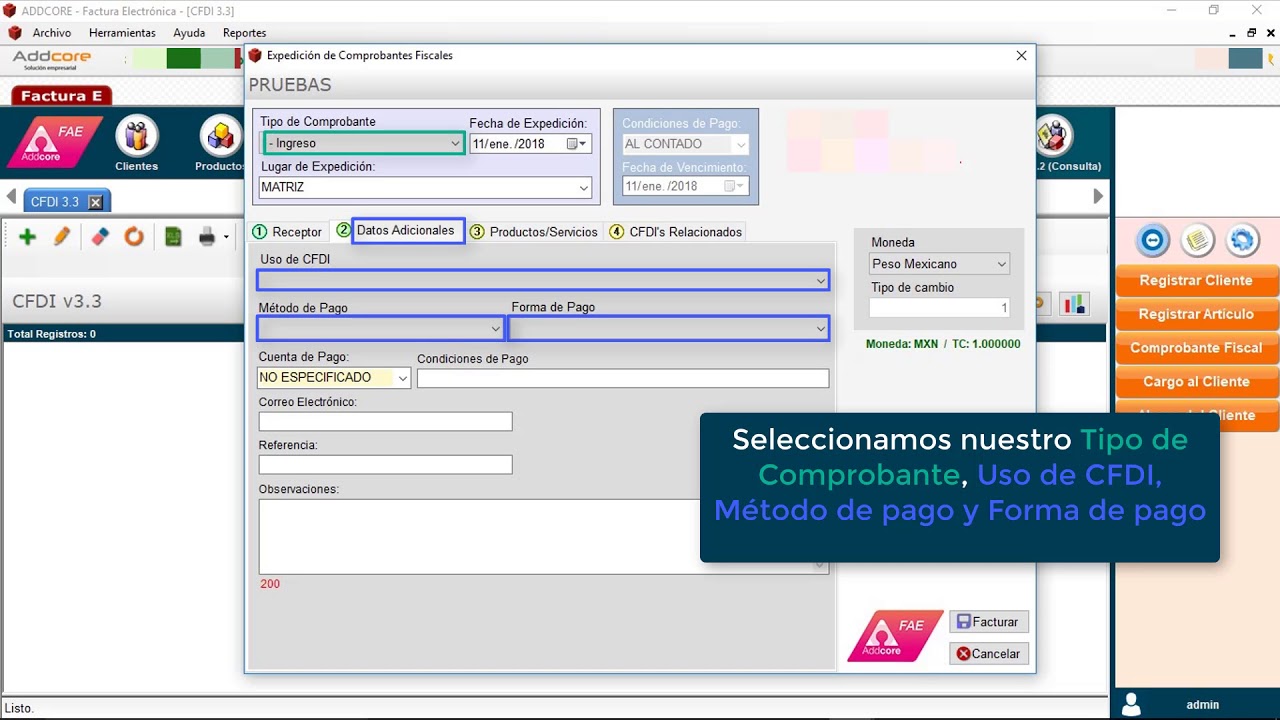 Addcore FAE - CFDI 3.3