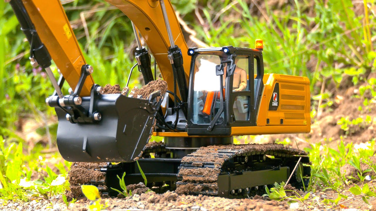 RC HYDRAULIC EXCAVATOR KABOLITE 336, RC TRUCK MAN 4X4 SCALEART, RC CRAWLER LOADER LIEBHERR LR634
