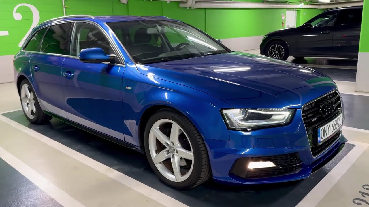 AUDI A4 B8 150KM manual 3x S- LINE w wersji COMPETITION - kolor SepangBlau od 