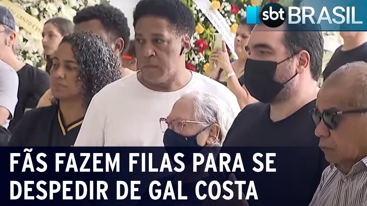 Fãs fazem filas para se despedir de Gal Costa | SBT Brasil (11/11/22)