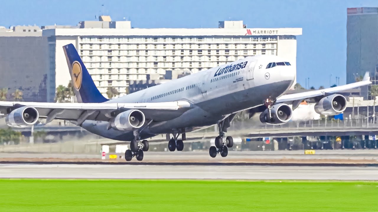 BREATHTAKING Planespotting HEAVIES Los Angeles LAX Takeoffs and Landings | A340 B747 A330 B787