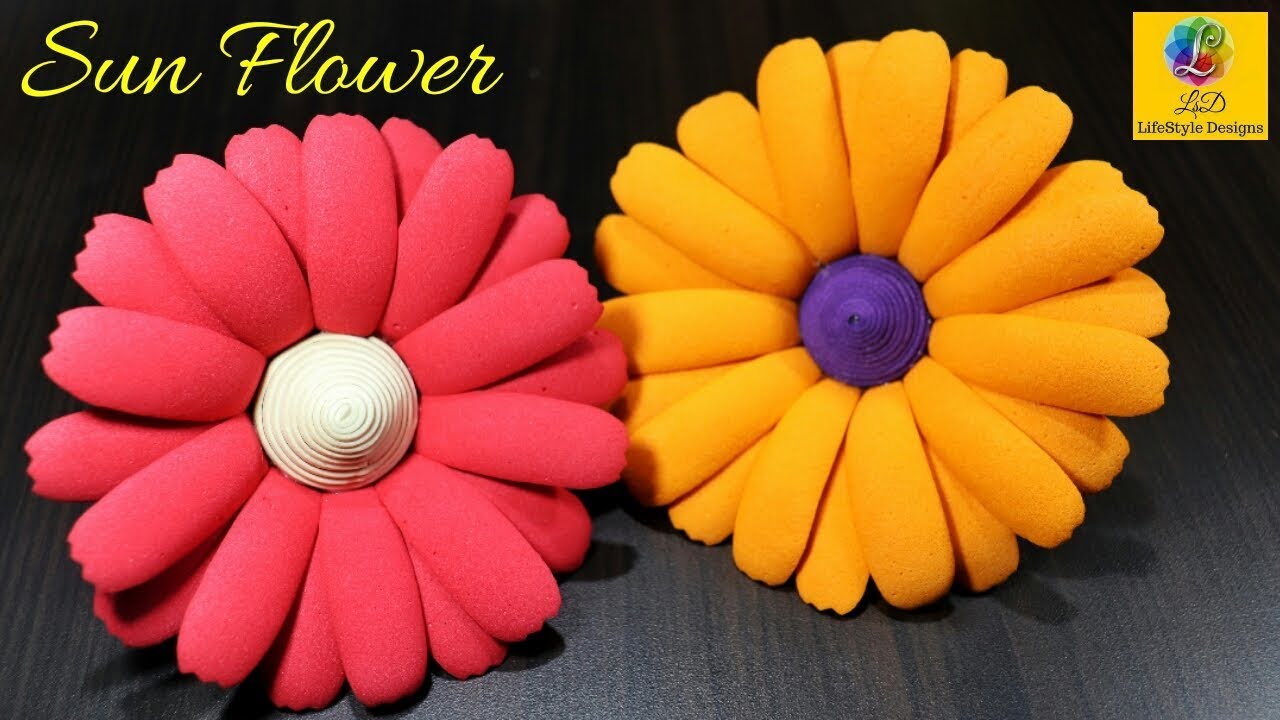 how to make beautiful flowers for home decoration | Foam Sheet Flowers Diy | Handmade Flower Craft