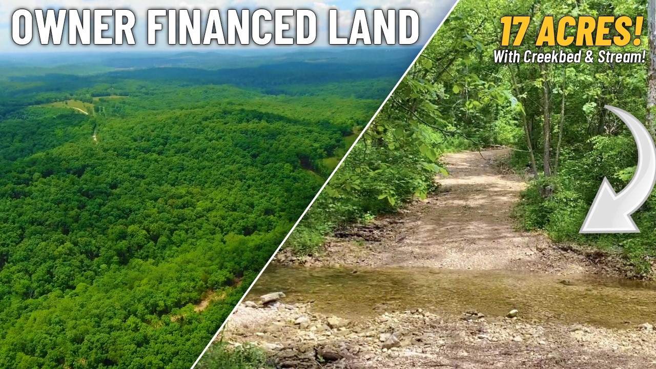 17 Acres (with Creek / Stream) of Owner Financed Land For Sale in Missouri - PH17 #offgrid #land