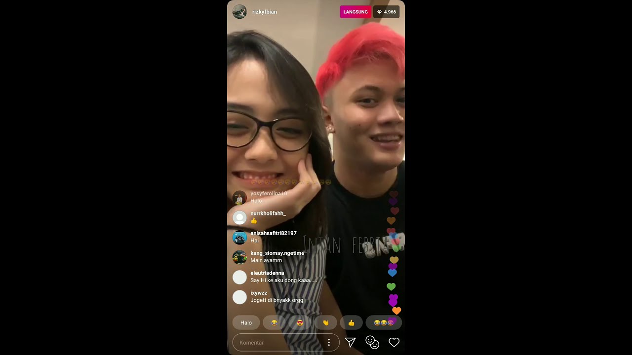 RIZKY FEBIAN LIVE IG BARENG AZEL, MAIN CHALLENGE BARENG !!