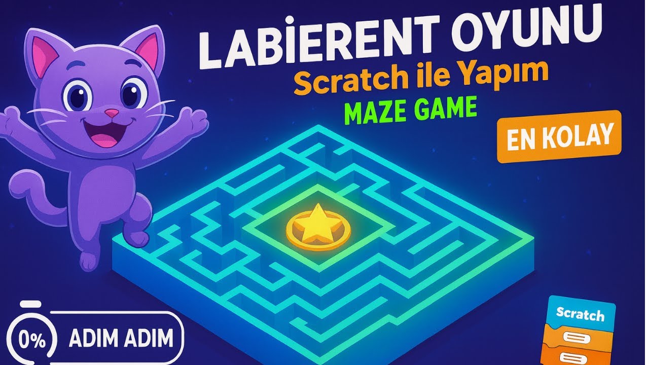 Bu 2 Teknikle Scratch Oyunların Seviye Atlayacak | Gelişmiş Labirent Oyunu Projesi