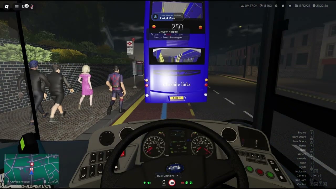 Croydon Bus Simulator- drive 4 miles safely +  3/3 terminals