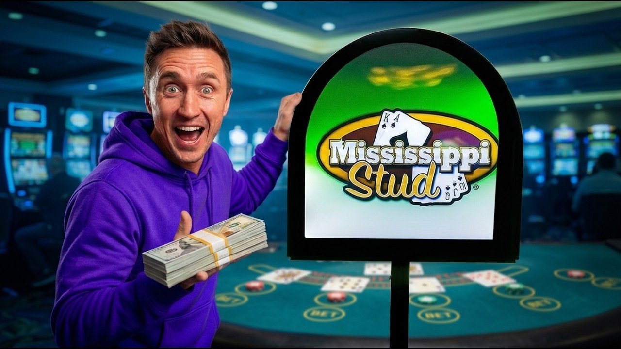 Я поставил 1000 долларов на конезавод Mississippi Stud (подробное объяснение стратегии)