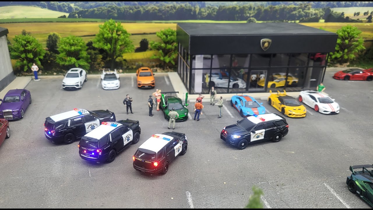 1/64 Scale, Stolen Lamborghini  Experiment: Testing Police Response Time