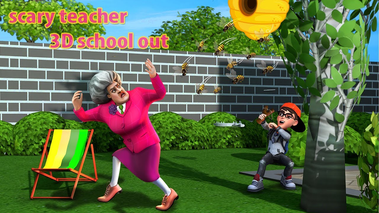 Scary Teacher 3D Gameplay | School Out Funny Revenge 😂 No Commentary 