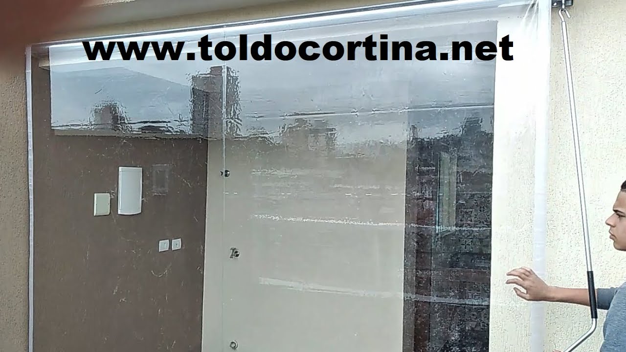 Toldo Cortina Transparente - Visor Super Transparente