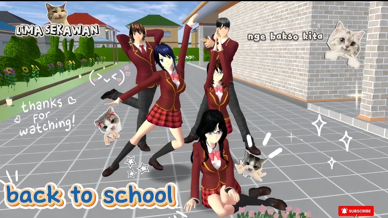 LIBUR TELAH USAI!!😭🎒 || LIMA SEKAWAN || SAKURA SCHOOL SIMULATOR