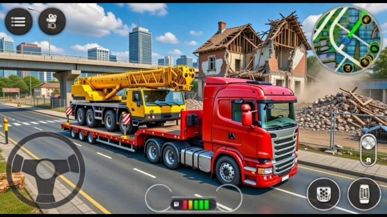 🚧New Large City Road Construction Simulator game - 🛑Rescue excavator Game - Android Gameplay #live