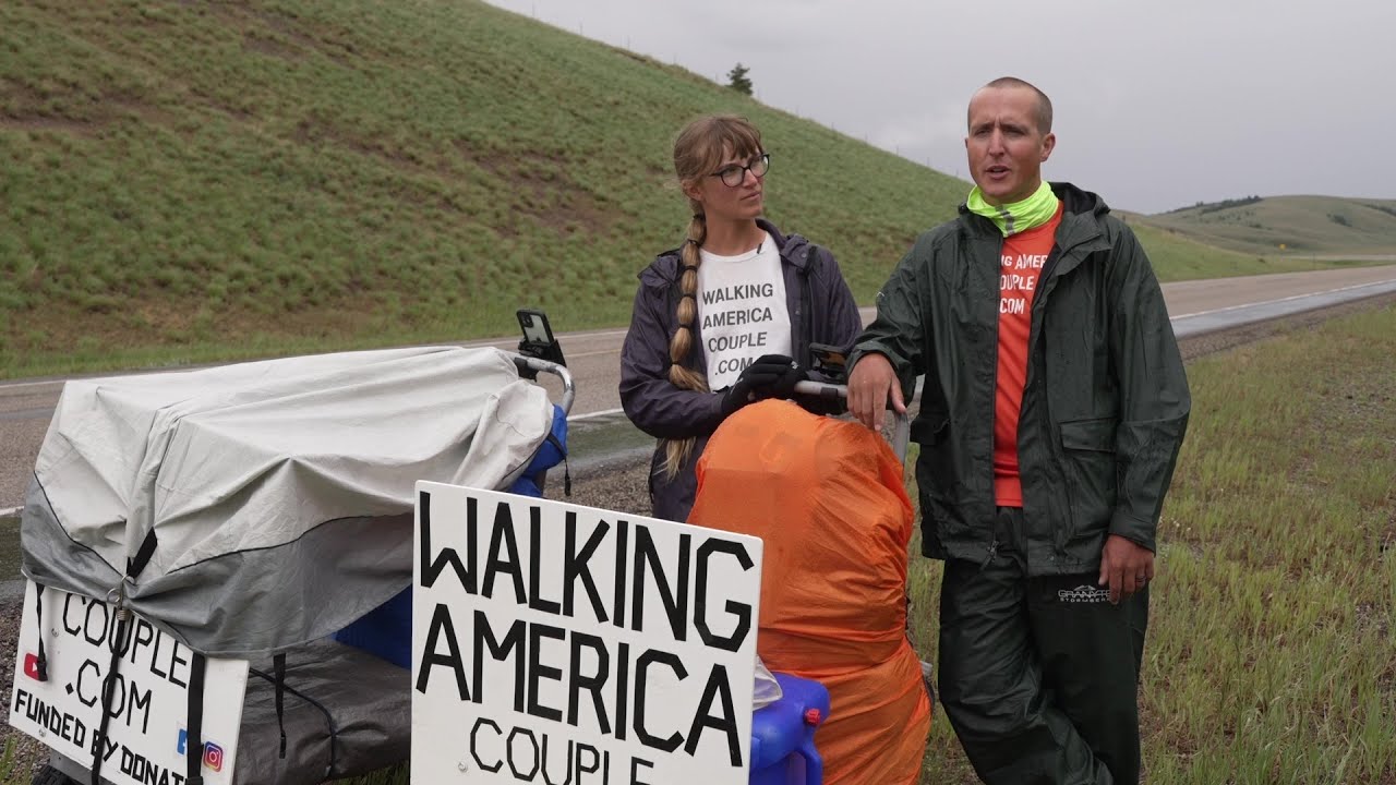 'Walking America Couple' is headed through Montana