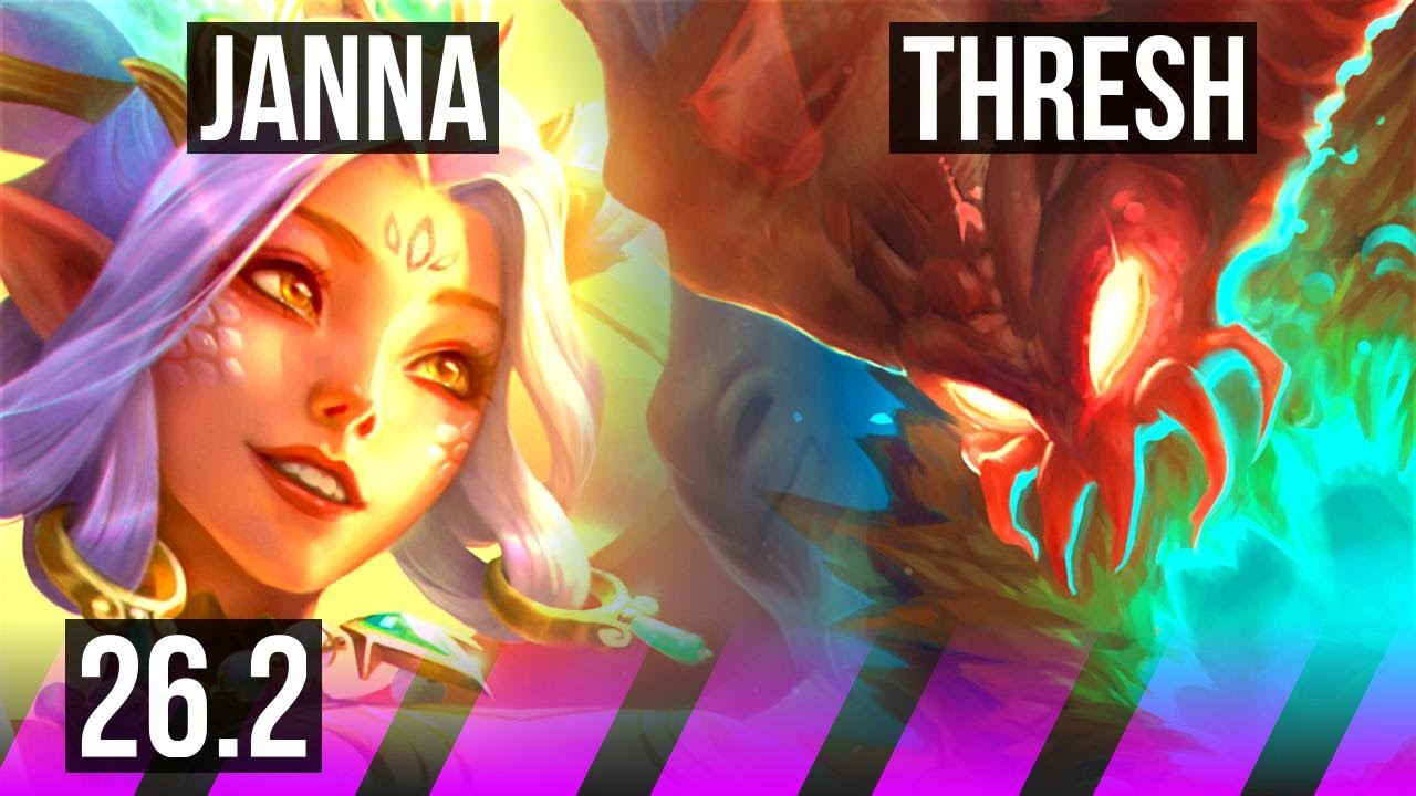 JANNA & Sivir vs THRESH & Hwei (SUP) | EUW Grandmaster | 26.2