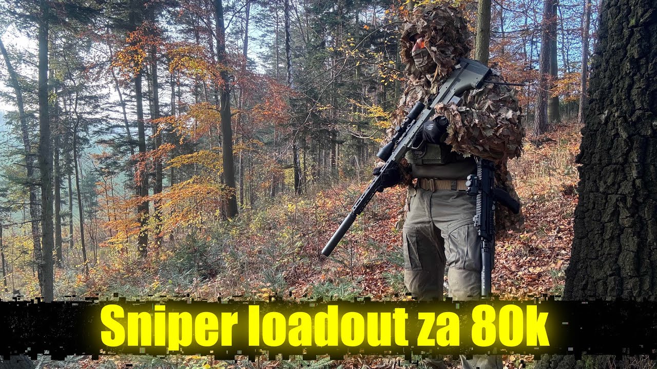 Sniper loadout za 80k | ukazka výstroje a zbraní #airsoftbrotherscz