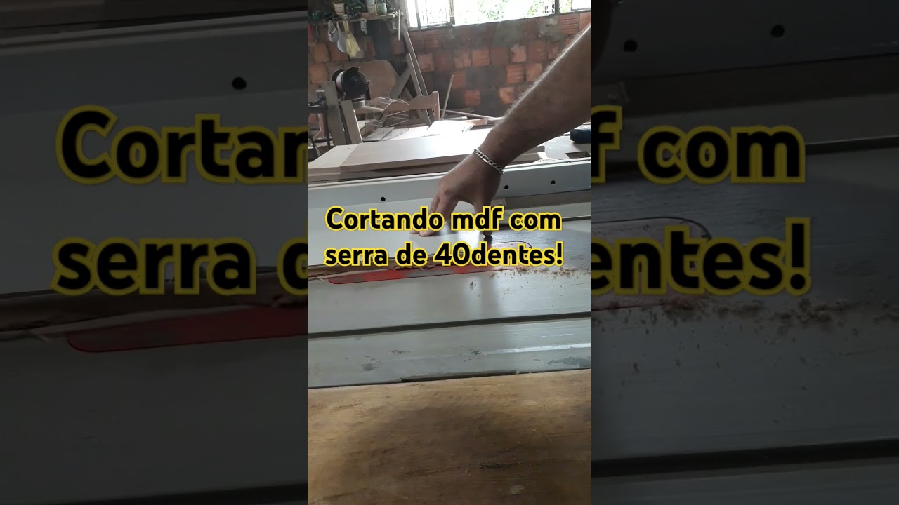 disco de Serra de 40Dentes serve para cortar mdf?