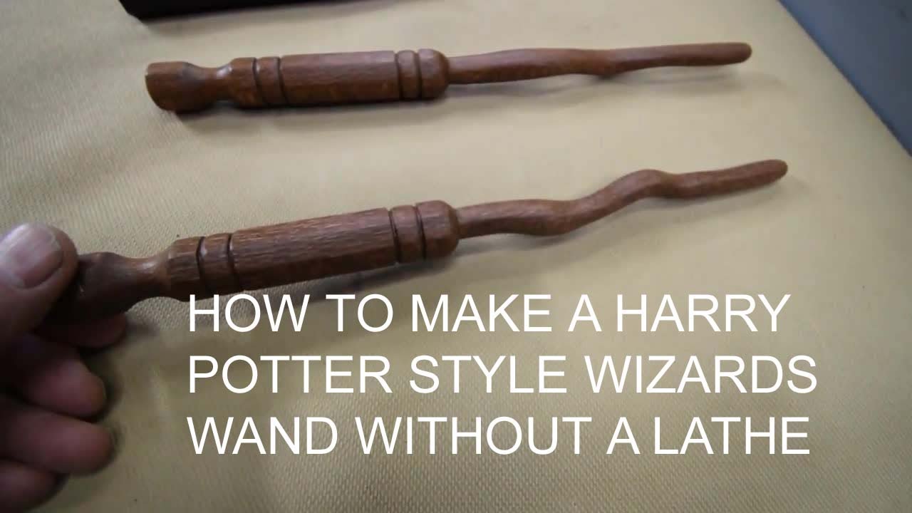 How to make a Harry Potter twisted wizard's wand without a lathe, using the compound cutting method.