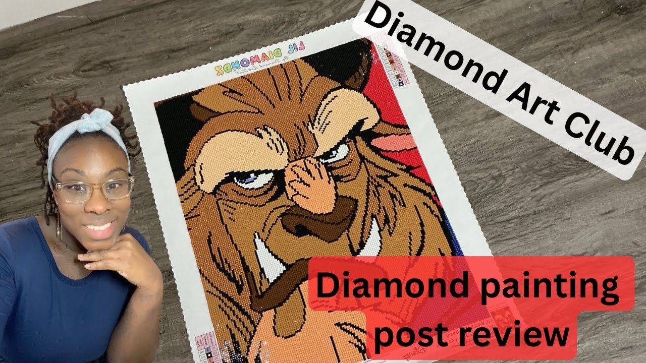 💎✨Enchanted Finish: The Beast’s Diamond Transformation| Post Review |Diamond art Club✨💎