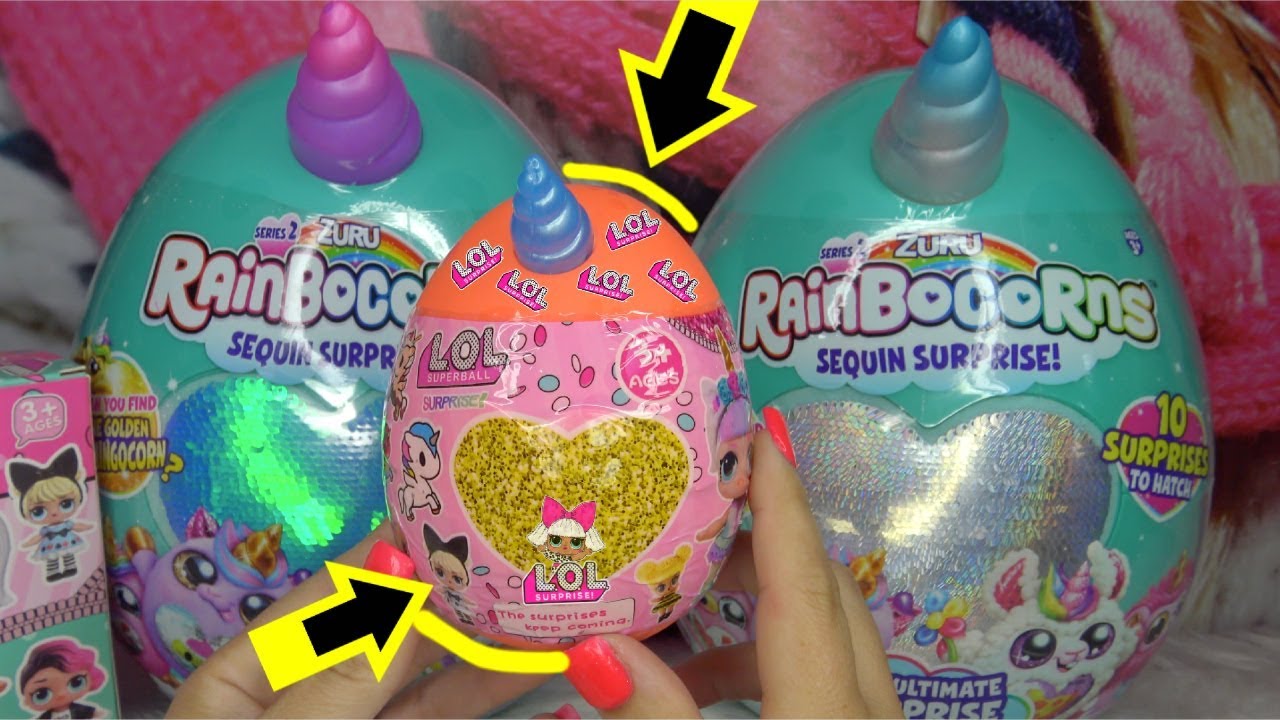 FAKE LOL Surprise dolls series 6 vs Real Rainbocorns Series 2 Opening Fake lol dolls
