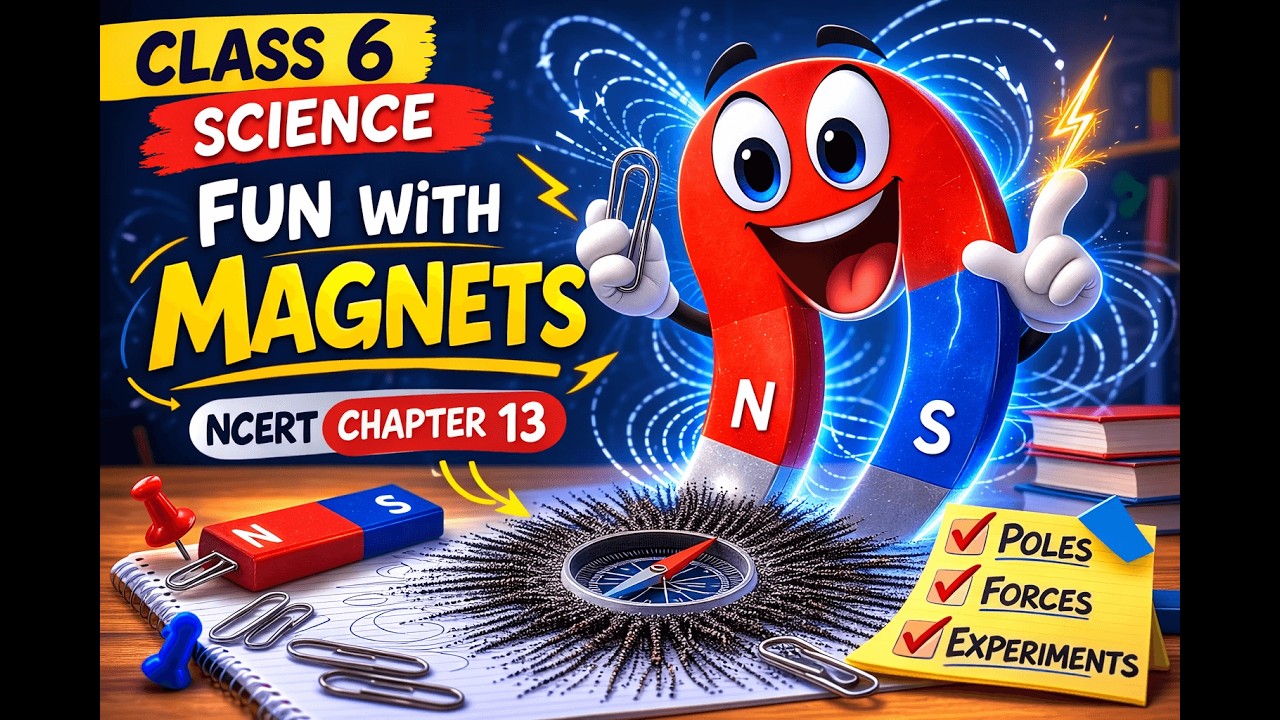 Exploring Magnets Class 6 NCERT | Magnet, Poles, Attraction & Repulsion