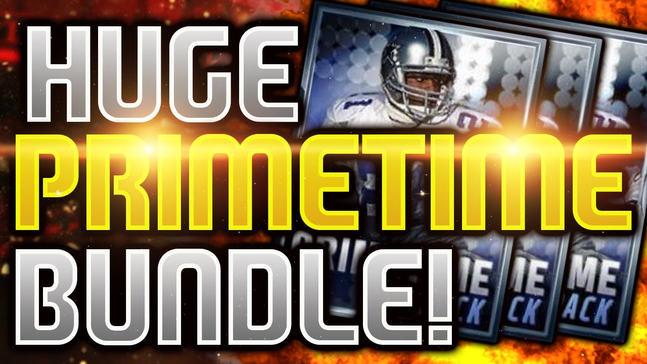 BEST BUNDLE TOPPER EVER! HUGE BUNDLE OPENING! - Madden Mobile 16