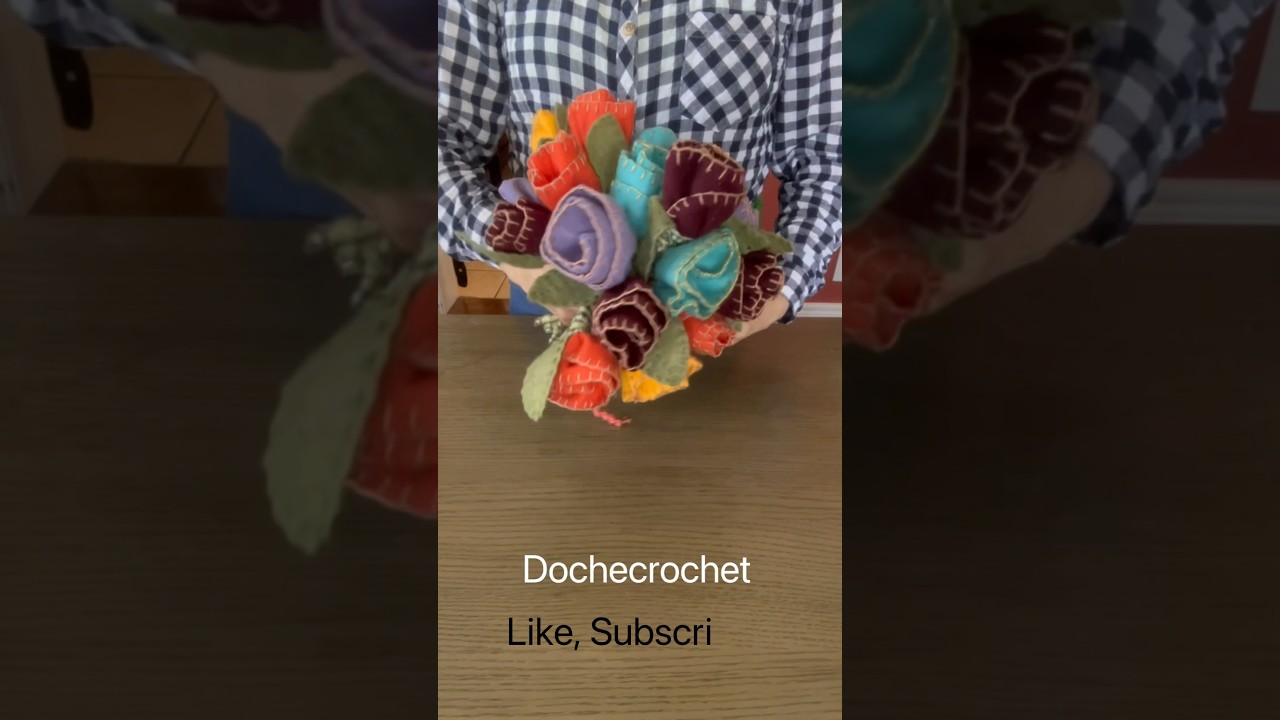 Handmade/ Felt flowers bouquet&hellip;#tbt #diy #handmade #feltflowers #fy #crochet #shorts #bridal #bride