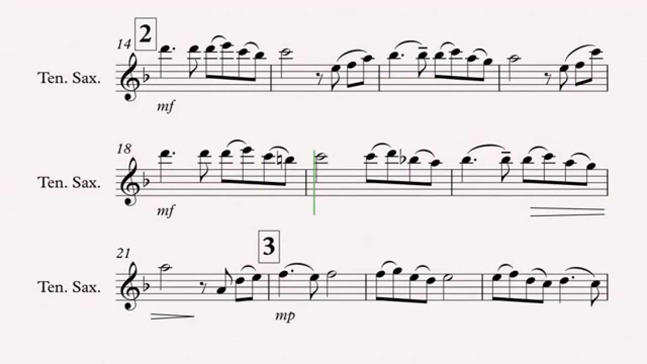 Song From a Secret Garden (tenor saxophone sheet music)