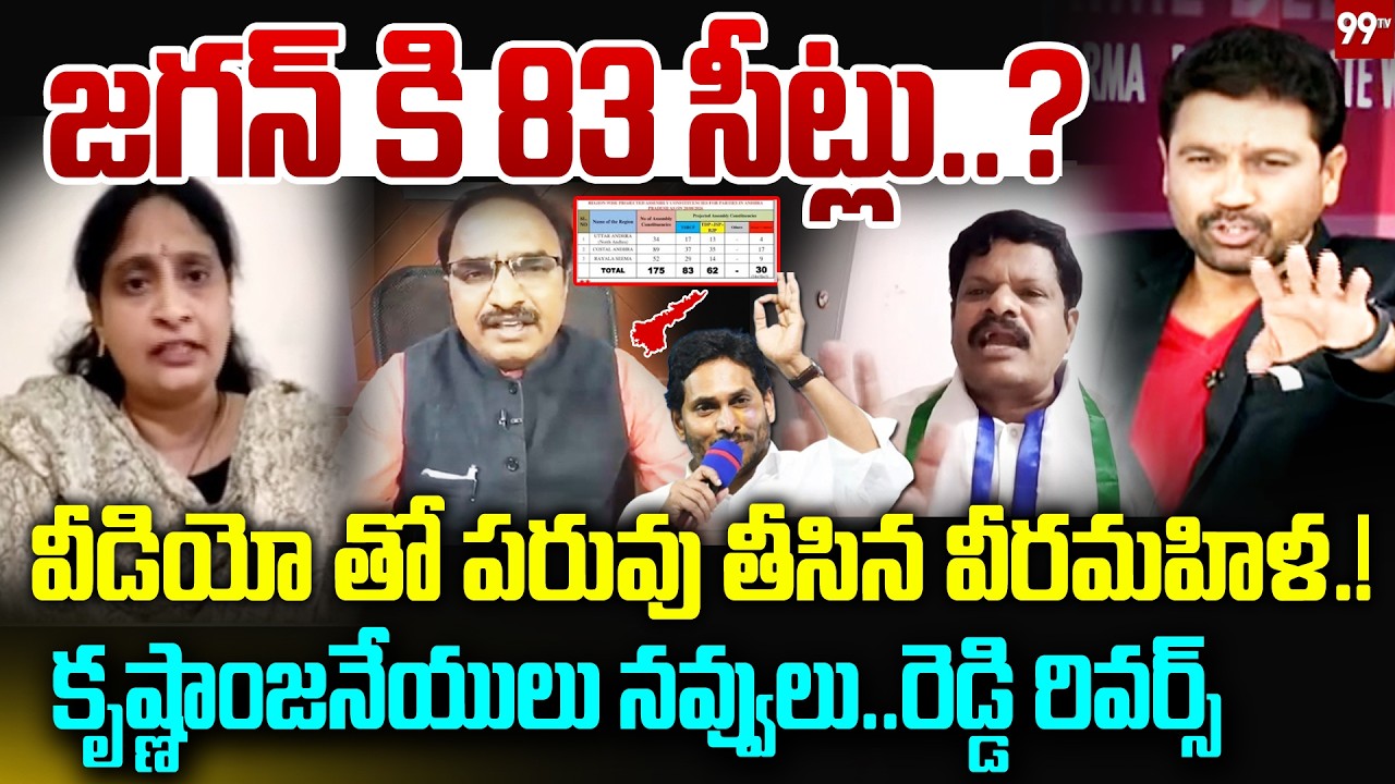 🔥 JAGAN COMEBACK LOADING!_ 83 SEATS YCP BIG REPLY! జగన్ కి 83 సీట్లు?వీడియో తో పరువు తీసిన వీరమహిళ.!
