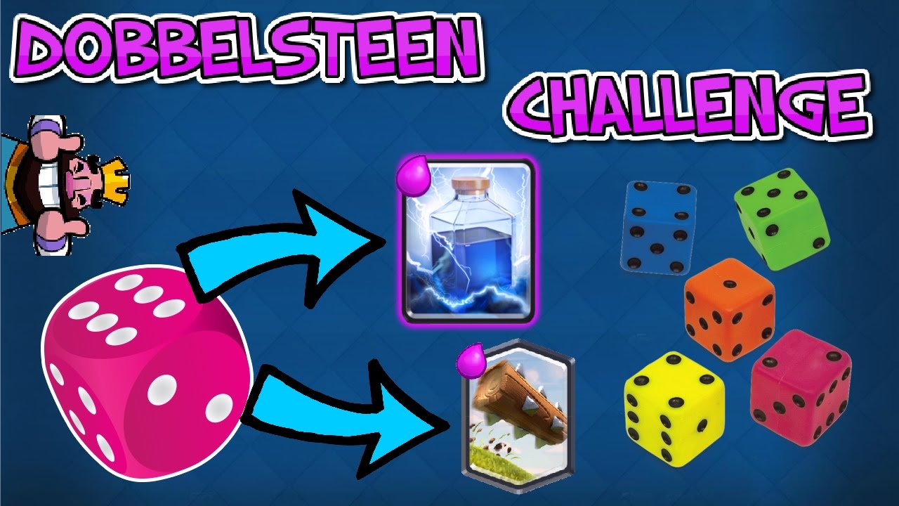DIT GAAT LEKKER! - DOBBELSTEEN CHALLENGE - Clash Royale