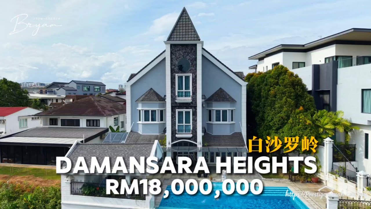 🏰 Stunning 3-Storey French Chateau Bungalow in Damansara Heights – RM18M (Negotiable)!