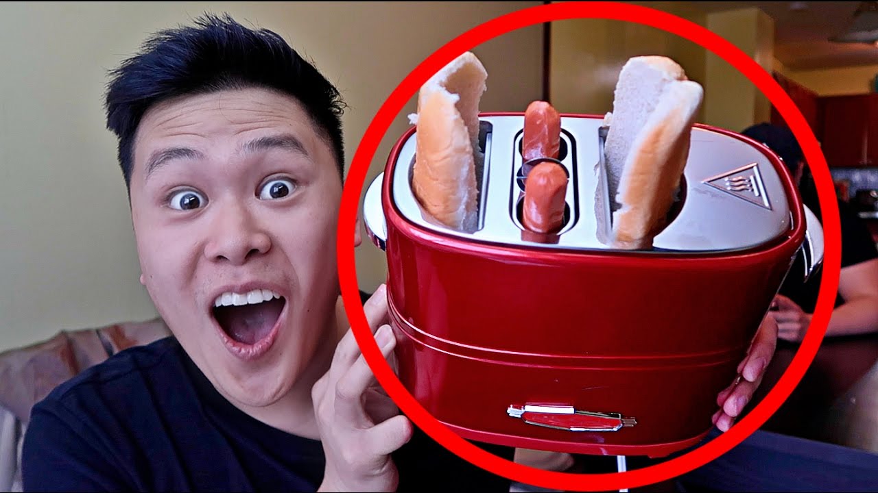 DIY HOT DOG TOASTER GADGET!! (DO NOT TRY THIS)