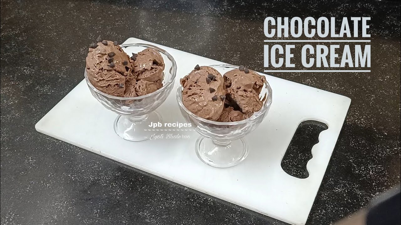 Chocolate Ice cream Recipe | Summer Special Recipe | jpb recipes 