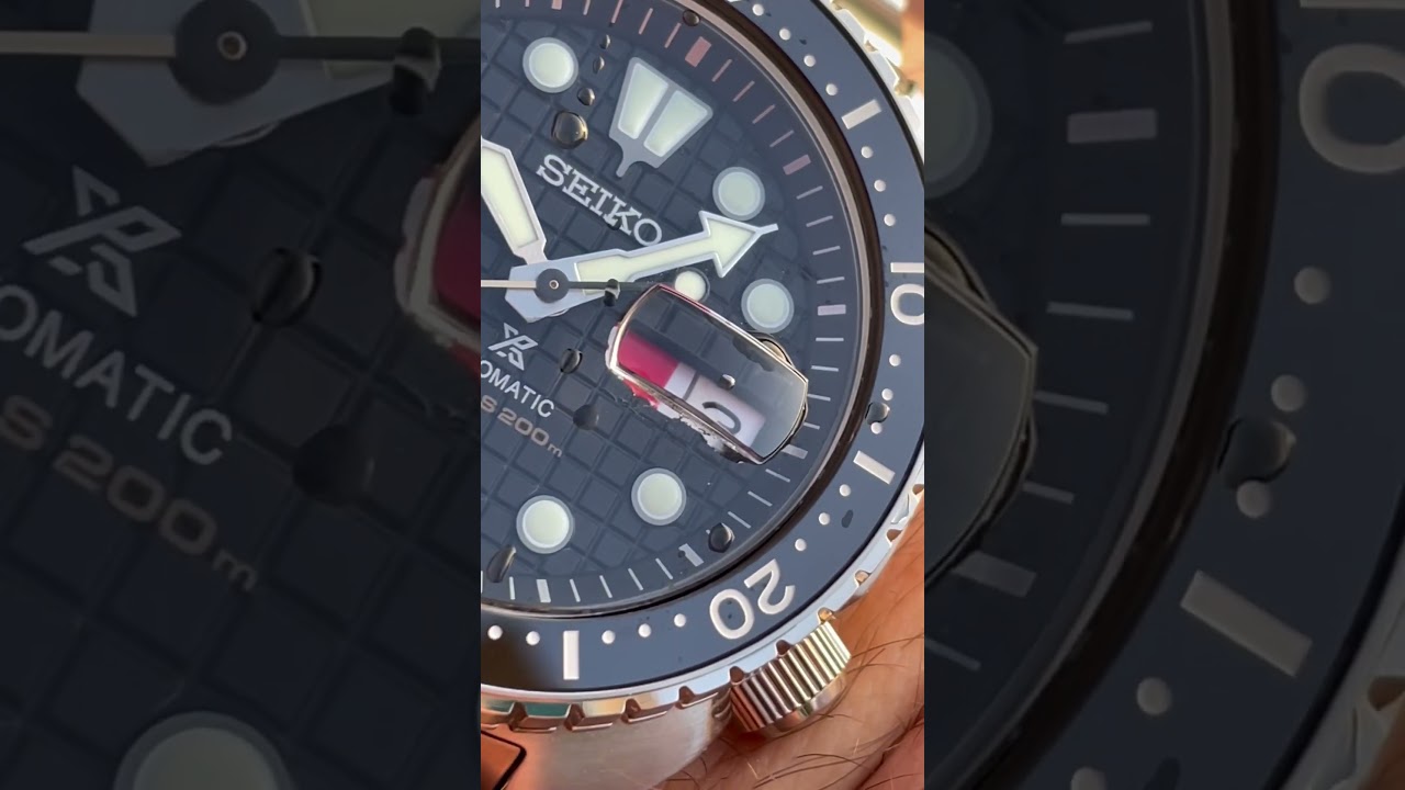 Seiko Prospex King Turtle peek down the cyclops srpe03k1  #seikoprospex #watch