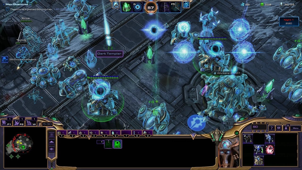 StarCraft 2 Co-op: New Nerazim Protoss Console UI for Vorazun Finally!