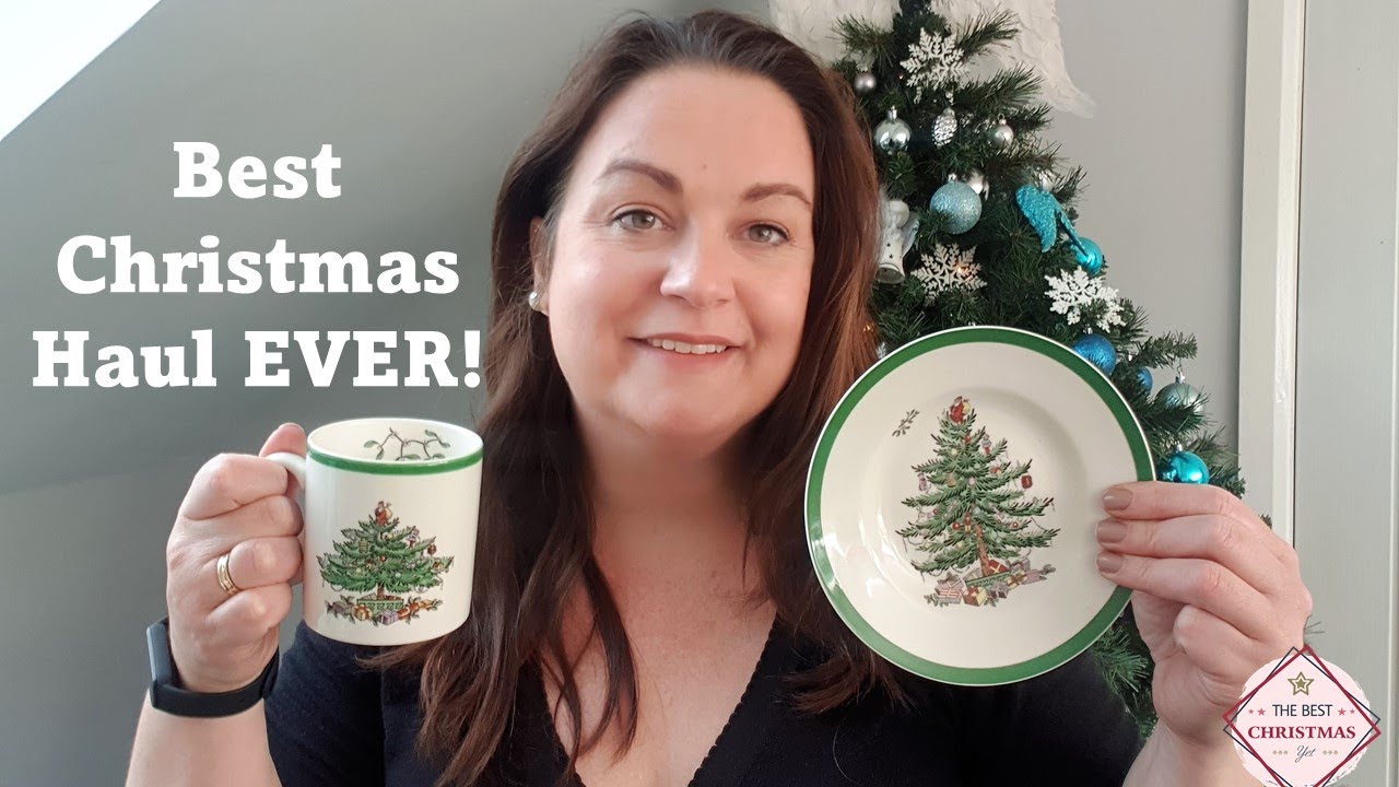 Best thrifting haul EVER! SPODE Christmas tree!