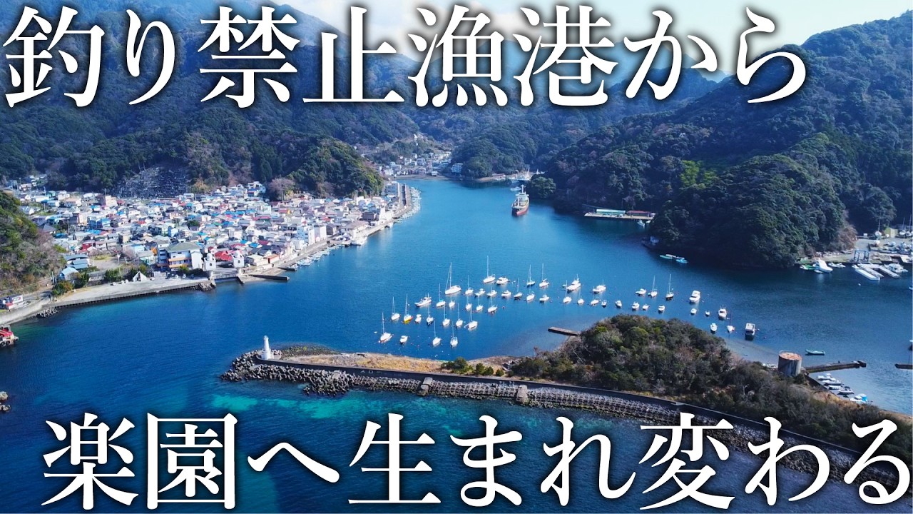 巨大な釣り禁止漁港が解放！調査すると昼間からアジや回遊魚が無限に釣れる楽園だった&hellip;