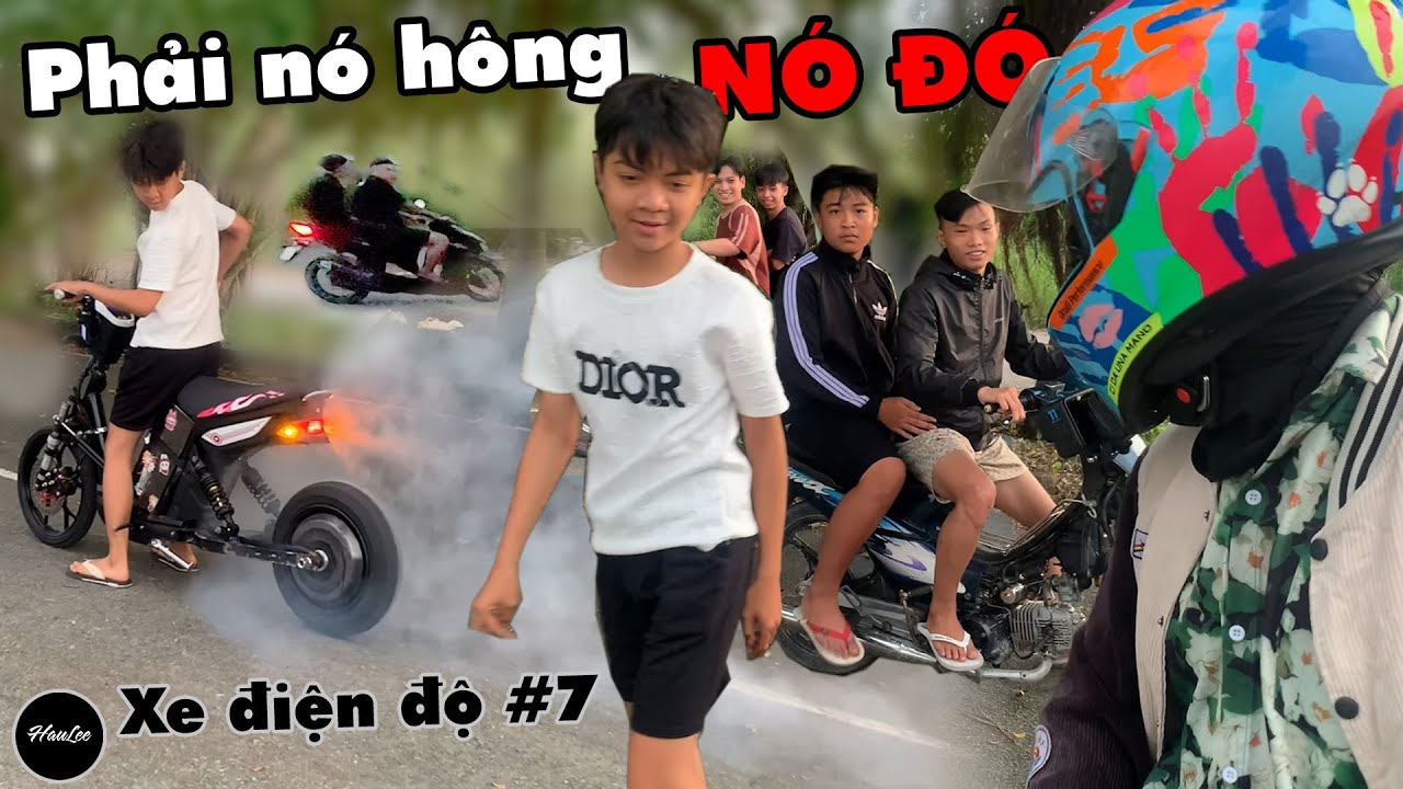 Xe Điện Độ thứ 7 - HauLee v&agrave; Racing Boy chạy Sấp Mặt v&igrave; chạm mặt Thế Lực Ngầm